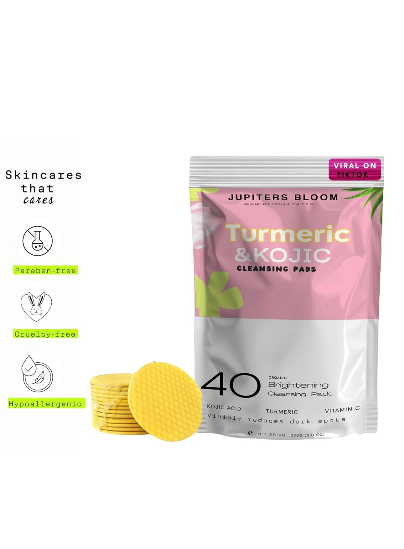 Turmeric Kojic Acid Cleansing Pads