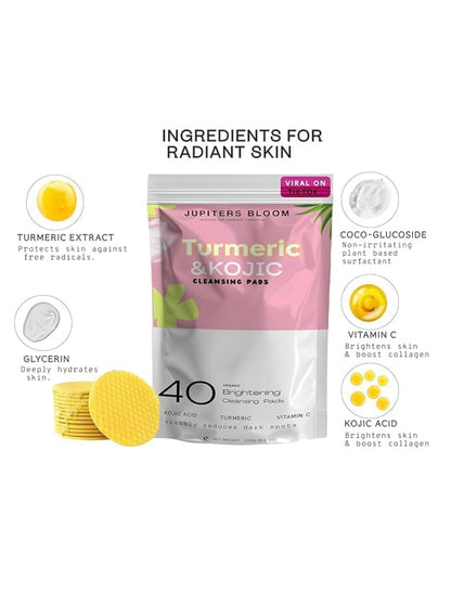 Turmeric Kojic Acid Cleansing Pads